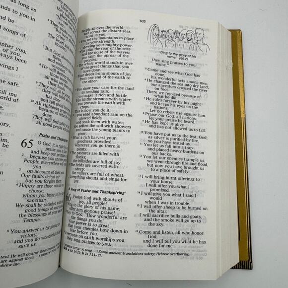 Good News Bible 1976 Today’s English Version Gold Hardcover Vintage ABS - Picture 8 of 8